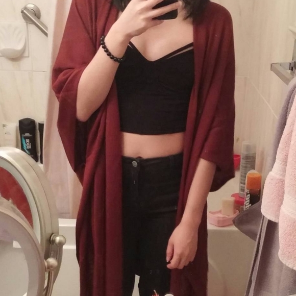 Garage Tops - ❗❗3/$20 Garage Black Strappy Cropped Bustier